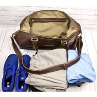 Дорожная сумка Carlo Gattini Sinfonica Campora 4019-04 (темно-коричневый) - Превью изображения №6 — Интернет-магазин ПроЗаказ