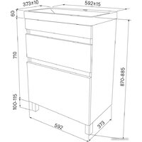 IDDIS Тумба под умывальник Zodiac ZOD6CBFi95 - Превью изображения №7 — Интернет-магазин ПроЗаказ