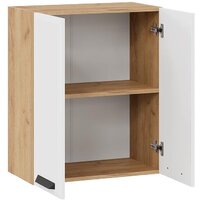 Шкаф навесной Трия Тиана 1В6 (дуб крафт золотой/белый супермат) - Превью изображения №2 — Интернет-магазин ПроЗаказ