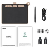 Графический планшет Parblo Ninos M (розовый) - Превью изображения №11 — Интернет-магазин ПроЗаказ