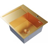 Кухонная мойка Mixline Pro 552927 (золото, с сифоном) - Превью изображения №2 — Интернет-магазин ПроЗаказ
