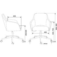Офисное кресло Бюрократ CH-380SL (янтарный Italia 9) - Превью изображения №5 — Интернет-магазин ПроЗаказ