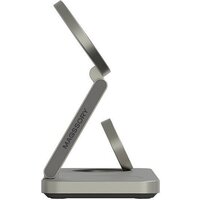 Беспроводное зарядное Magssory Yoga 3 в 1 Charging Station для Samsung Qi2 WCH017t (титан) - Превью изображения №4 — Интернет-магазин ПроЗаказ