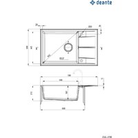 Кухонная мойка Deante ZQE_S11B - Превью изображения №2 — Интернет-магазин ПроЗаказ