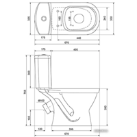 Унитаз напольный Santek Алькор WH302140 - Превью изображения №3 — Интернет-магазин ПроЗаказ