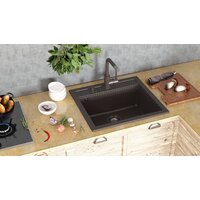 Кухонная мойка Aquasanita Quadro SQQ100W (beige 110) - Превью изображения №15 — Интернет-магазин ПроЗаказ