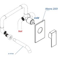 Комплект смесителей Wasserkraft A20503 - Превью изображения №2 — Интернет-магазин ПроЗаказ