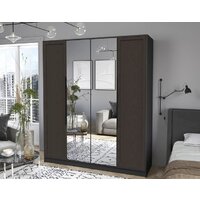 Шкаф распашной Интерлиния Концепт Тренд КТ-Ш4(з) (антрацит/дуб английский) - Превью изображения №5 — Интернет-магазин ПроЗаказ