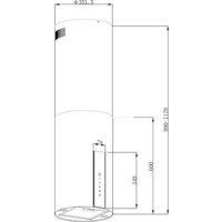 Кухонная вытяжка Korting KHA 35808 DW Cylinder - Превью изображения №2 — Интернет-магазин ПроЗаказ