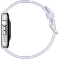 Умные часы Huawei Watch FIT 4 (серебристый, с сиреневым силиконовым ремешком, международная версия) - Превью изображения №4 — Интернет-магазин ПроЗаказ