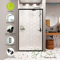 Душевая дверь Domani-Spa DoorCube 110x190 DS04DCb110L0Cl00.Gt-Black - Превью изображения №2 — Интернет-магазин ПроЗаказ