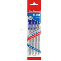 Набор шариковых ручек Erich Krause R-301 Classic Matic синий 46750 (4 шт) - Превью изображения №5 — Интернет-магазин ПроЗаказ