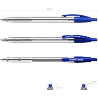 Набор шариковых ручек Erich Krause R-301 Classic Matic синий 46750 (4 шт) - Превью изображения №4 — Интернет-магазин ПроЗаказ