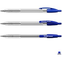Набор шариковых ручек Erich Krause R-301 Classic Matic синий 46750 (4 шт) - Превью изображения №2 — Интернет-магазин ПроЗаказ