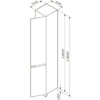  AM.PM Шкаф-пенал Gem S 30 M91CSR0306GM (правый, графит матовый) - Превью изображения №7 — Интернет-магазин ПроЗаказ