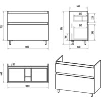  Misty Тумба под умывальник Лаки 100 П-Лак-01100-0112Я+RCW-1403100WH - Превью изображения №9 — Интернет-магазин ПроЗаказ