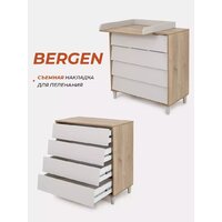 Детский комод Rant Bergen 105 (Crystal Beige) - Превью изображения №2 — Интернет-магазин ПроЗаказ