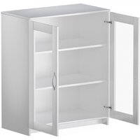 Тумба Mio Tesoro Сириус 2 двери со стеклом 78x95 2.02.03.360.1 (белый) - Превью изображения №2 — Интернет-магазин ПроЗаказ