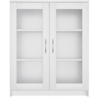 Тумба Mio Tesoro Сириус 2 двери со стеклом 78x95 2.02.03.360.1 (белый) - Превью изображения №3 — Интернет-магазин ПроЗаказ