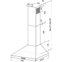 Кухонная вытяжка LEX Briz 600 (черный) - Превью изображения №2 — Интернет-магазин ПроЗаказ