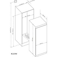 Однокамерный холодильник Kluge KC2294J - Превью изображения №3 — Интернет-магазин ПроЗаказ