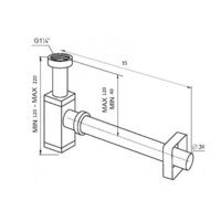 Сифон SantiLine SL-118 - Превью изображения №2 — Интернет-магазин ПроЗаказ