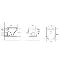 Унитаз подвесной WeltWasser Nesenbach 004 GL-WT (белый глянец) - Превью изображения №2 — Интернет-магазин ПроЗаказ