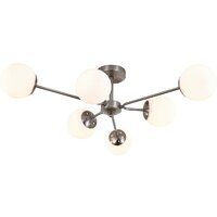 Люстра средней высоты Escada 150008/6R ES0000069 (Satin Nickel) - Превью изображения №2 — Интернет-магазин ПроЗаказ