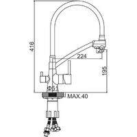 Смеситель Ledeme L4855D-12 - Превью изображения №2 — Интернет-магазин ПроЗаказ