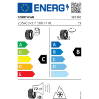Зимние шины Goodyear UltraGrip Performance+ SUV 235/65R17 108H - Превью изображения №2 — Интернет-магазин ПроЗаказ