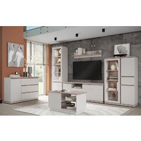 Шкаф-витрина Anrex Lima 1V2D1S (персидский жемчуг/мадура) - Превью изображения №2 — Интернет-магазин ПроЗаказ