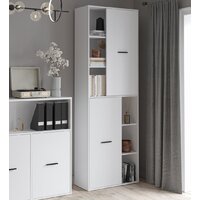 Шкаф распашной Интерлиния Skill-22 (2) (белый/белый) - Превью изображения №7 — Интернет-магазин ПроЗаказ