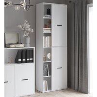 Шкаф распашной Интерлиния Skill-22 (2) (белый/белый) - Превью изображения №8 — Интернет-магазин ПроЗаказ