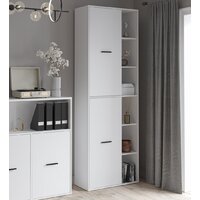 Шкаф распашной Интерлиния Skill-22 (2) (белый/белый) - Превью изображения №5 — Интернет-магазин ПроЗаказ