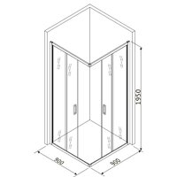 Душевой уголок Roxen Caspia 55060-90 90х90 - Превью изображения №16 — Интернет-магазин ПроЗаказ