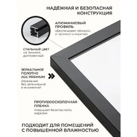 Зеркало EMZE Line 180x60 LINE.180.60.СНЕ (черный) - Превью изображения №3 — Интернет-магазин ПроЗаказ