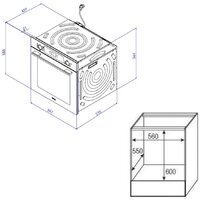Электрический духовой шкаф Korting OKB 6071 CBX - Превью изображения №2 — Интернет-магазин ПроЗаказ