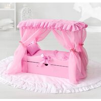 Кроватка для кукол Leader Toys Diamond Princes c царским балдахином 72219 (розовый) - Превью изображения №2 — Интернет-магазин ПроЗаказ