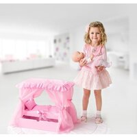 Кроватка для кукол Leader Toys Diamond Princes c царским балдахином 72219 (розовый) - Превью изображения №8 — Интернет-магазин ПроЗаказ