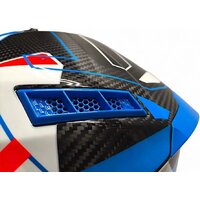 Мотошлем AIM RH855 Carbon Razor RH855R-DBR-XS (XS, синий/красный) - Превью изображения №10 — Интернет-магазин ПроЗаказ