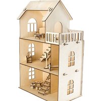 Кукольный домик Woody Кукольный дом с мебелью 2529 - Превью изображения №1 — Интернет-магазин ПроЗаказ