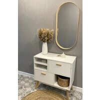 Зеркало EMZE Loft Oval 50x100 LOFT.50.100.DUB (дуб) - Превью изображения №3 — Интернет-магазин ПроЗаказ