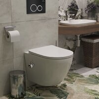 Унитаз подвесной Roxen Antares Bidet в комплекте с инсталляцией StounFix Dual Fresh 6 в 1 906342 (кнопка: черный матовый) - Превью изображения №11 — Интернет-магазин ПроЗаказ