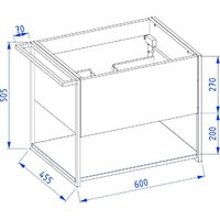  Lauter Тумба под умывальник Lea 60 + Alton 61 (серо-зеленый п/мат) - Превью изображения №9 — Интернет-магазин ПроЗаказ