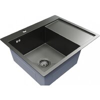 Кухонная мойка Mixline Pro 552926 (черный графит, с сифоном) - Превью изображения №2 — Интернет-магазин ПроЗаказ