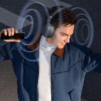 Наушники Baseus Bass 35 Max (серый) - Превью изображения №7 — Интернет-магазин ПроЗаказ