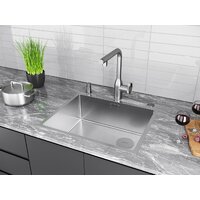 Кухонная мойка Paulmark NEXT-SKEW 54 UNI PM885444-BS - Превью изображения №4 — Интернет-магазин ПроЗаказ
