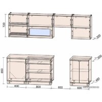 Готовая кухня Интерлиния Интерлиния Мила Матте 2.6 Б (белый/белый/опал светлый) - Превью изображения №5 — Интернет-магазин ПроЗаказ