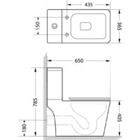 Унитаз напольный Lauter W09 P-TRAP с жестким сиденьем и микролифтом 21900002 (горизонтальный выпуск) - Превью изображения №13 — Интернет-магазин ПроЗаказ