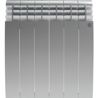 Алюминиевый радиатор Royal Thermo Biliner Alum 500 Silver Satin (14 секций) - Превью изображения №2 — Интернет-магазин ПроЗаказ